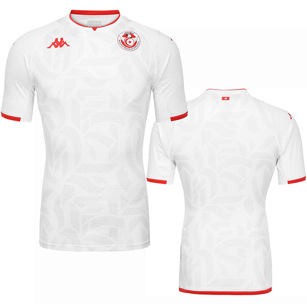 Tunisia away jersey soccer match men's second sportswear football tops sport shirt 2022